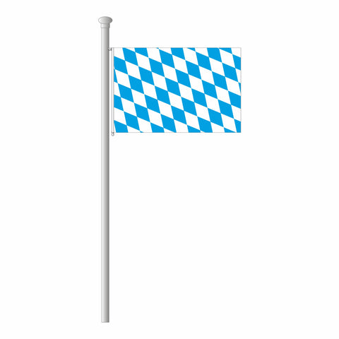 Flagge bayerische Raute - weiß/blau
