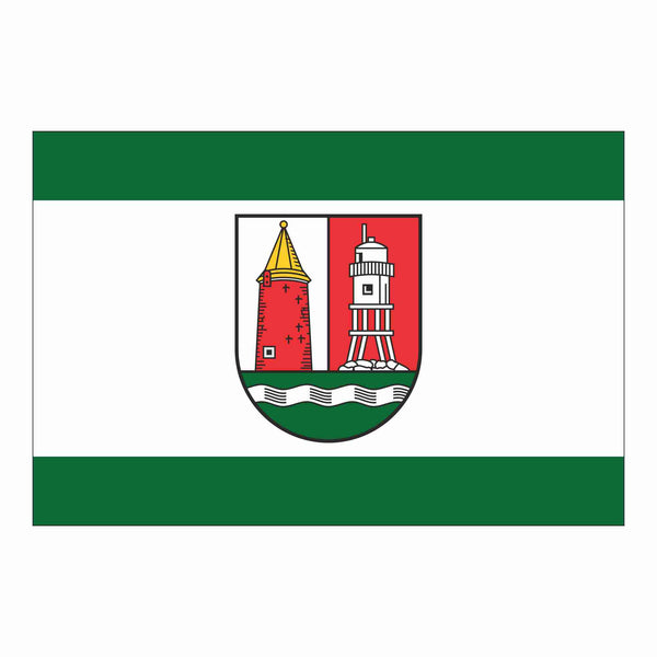 Die Gemeindeflagge von Hollern-Twielenfleth.