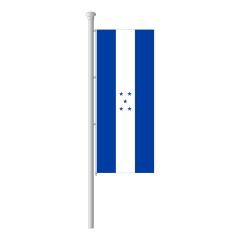 Honduras Hissfahne im Hochformat