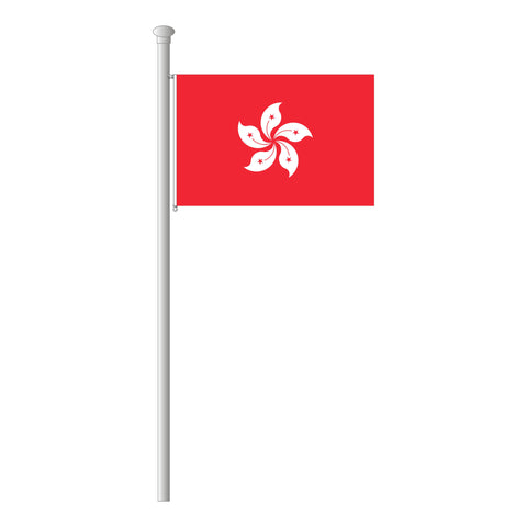 Hongkong Flagge Querformat