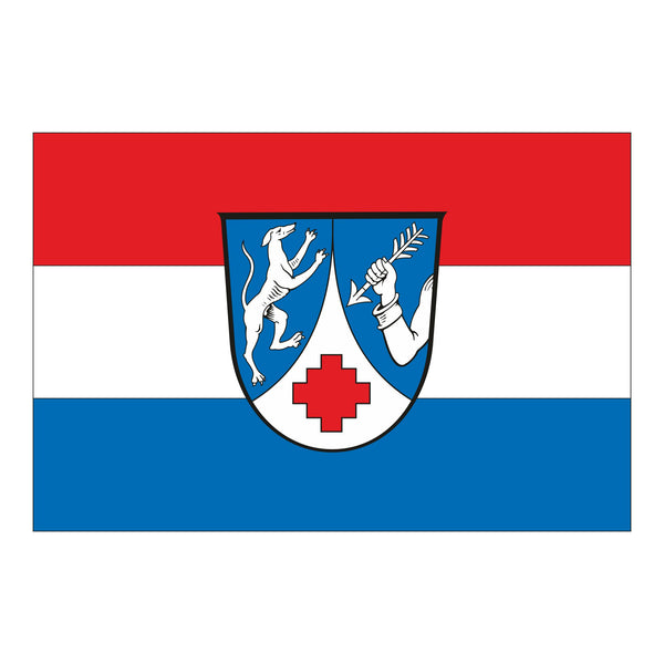 Die Fahne der Gemeinde Hunderdorf 