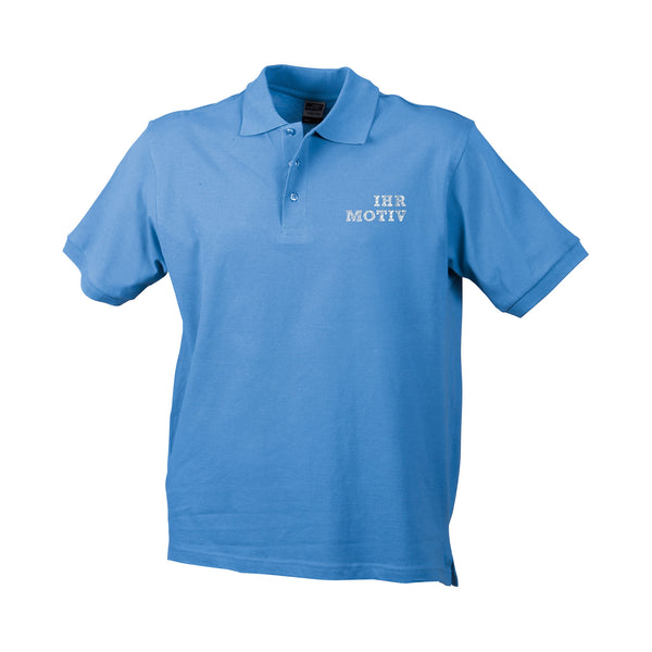 Farbenfrohes Poloshirt mit Bestickung