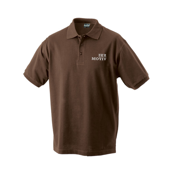 Basic-Poloshirt für Herren mit geradem Schnitt