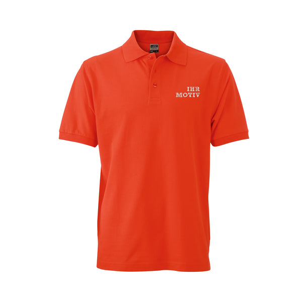Standard-Poloshirt mit Ton-in-Ton Knöpfe
