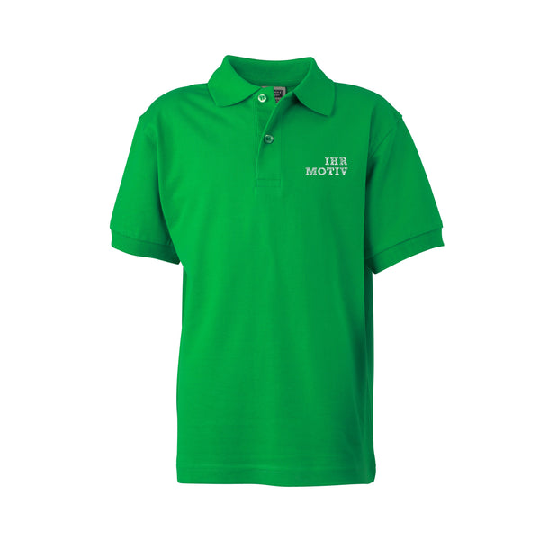 Klassisches Poloshirt für Kinder in fern green