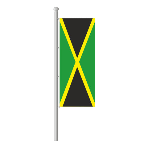 Jamaika Hissfahne im Hochformat