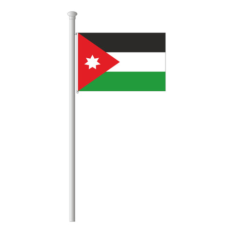Jordanien Flagge Querformat