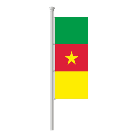Kamerun Hissfahne im Hochformat