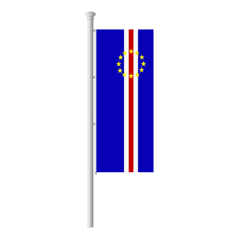 Kap Verde Hissfahne im Hochformat