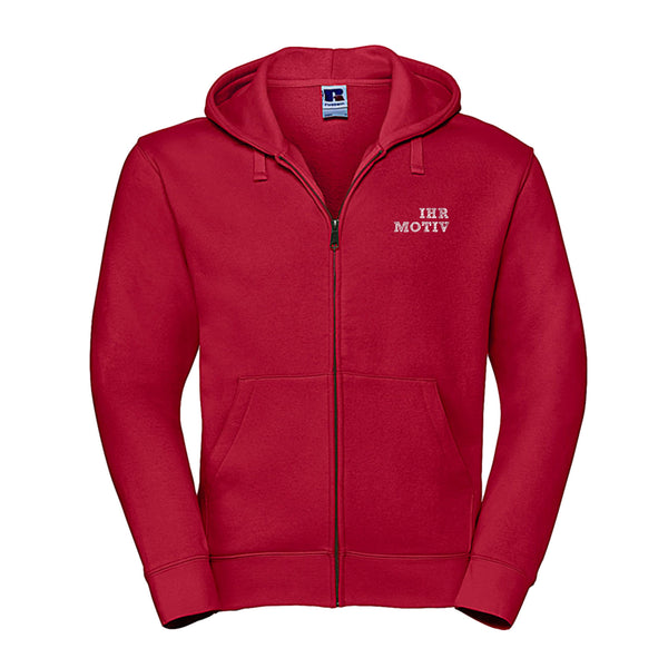 Herrensweatshirtjacke mit samtig weicher Innseite