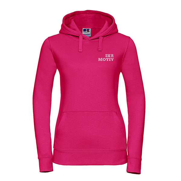 Besticktes Kaputzensweatshirt mit aufgesetzter Kängurutasche