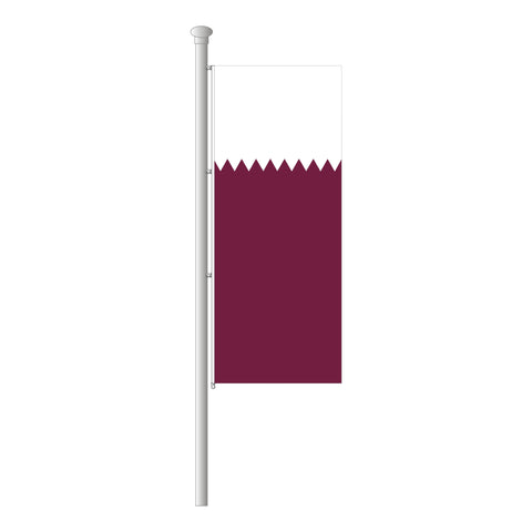 Katar Hissfahne im Hochformat