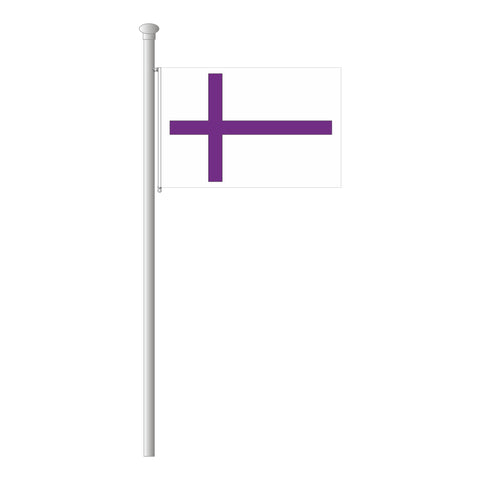 Kirchenfahne evangelisch Hissflagge im Querformat