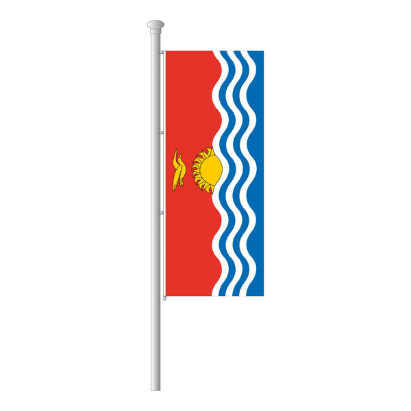 Kiribati Hissfahne im Hochformat