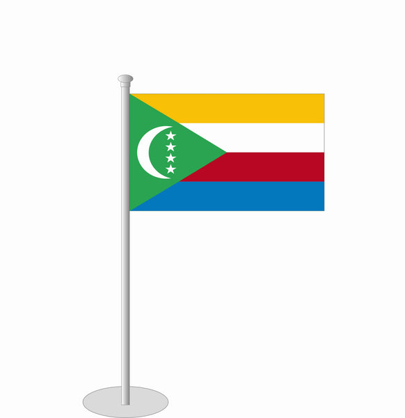 Komoren Tischfähnchen