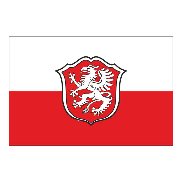 Die Gemeindeflagge von Kraftisried