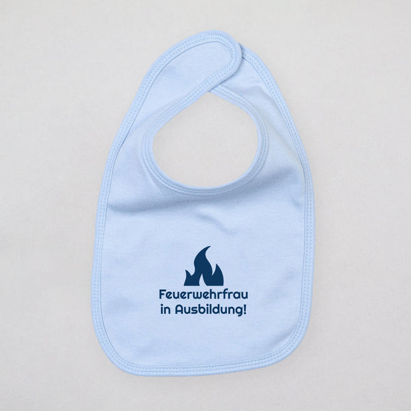 Baby Lätzchen - Feuerwehrfrau in Ausbildung