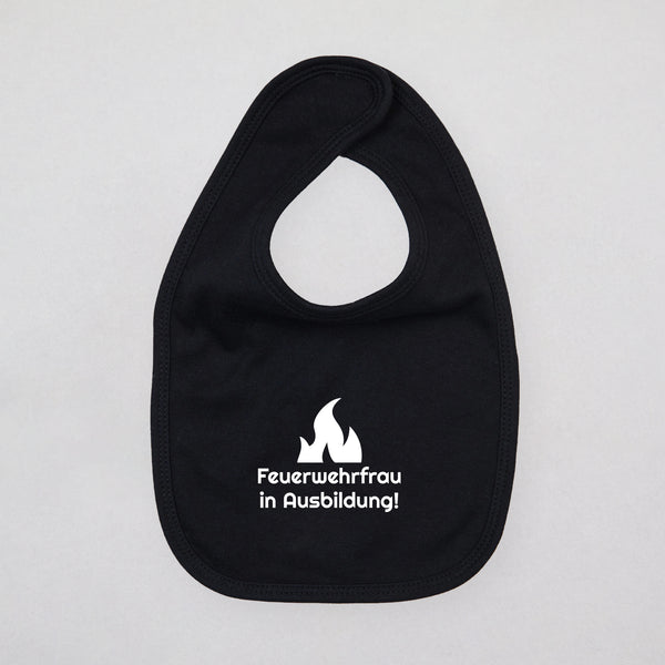 Baby Lätzchen - Feuerwehrfrau in Ausbildung