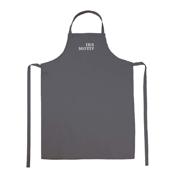 Robuste Schürze mit Bestickung am Latz