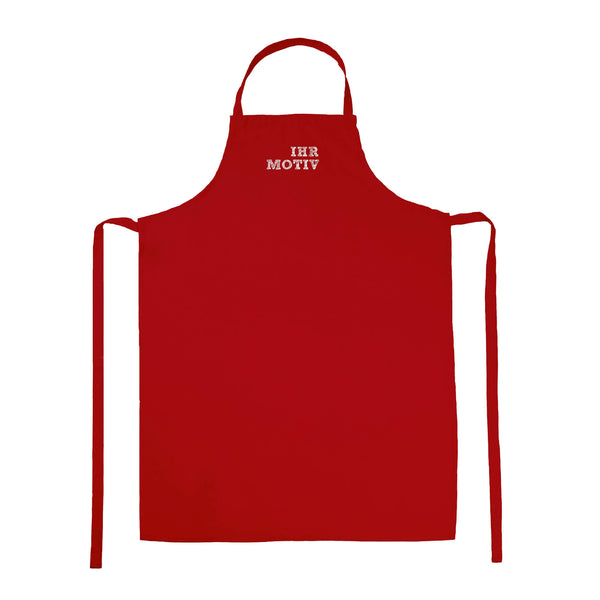 Pflegeleichte Latzschürze mit hochwertiger Bestickung