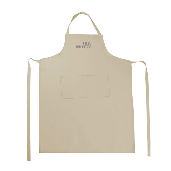 Schürze mit Latz und praktischer Tasche