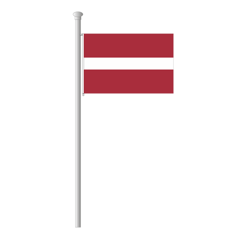 Lettland Flagge Querformat