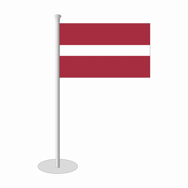 Lettland Tischfähnchen