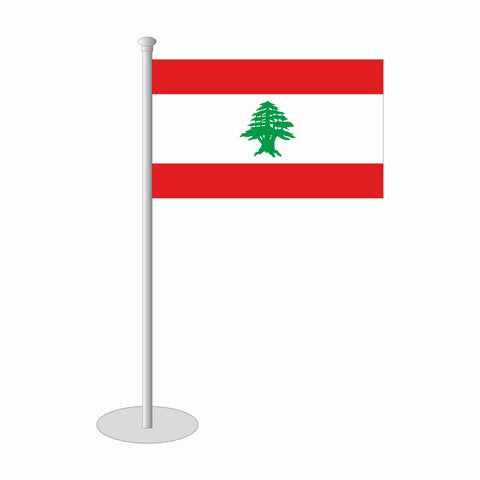 Libanon Tischfähnchen