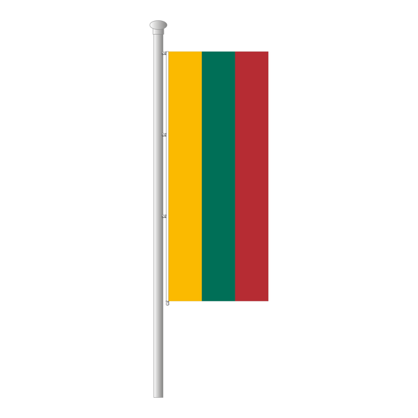 Litauen Hissfahne im Hochformat