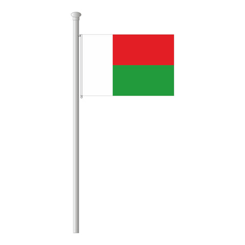 Madagaskar Flagge Querformat