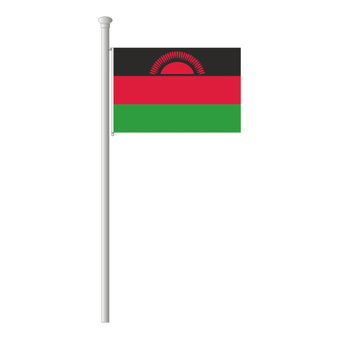 Malawi Flagge Querformat
