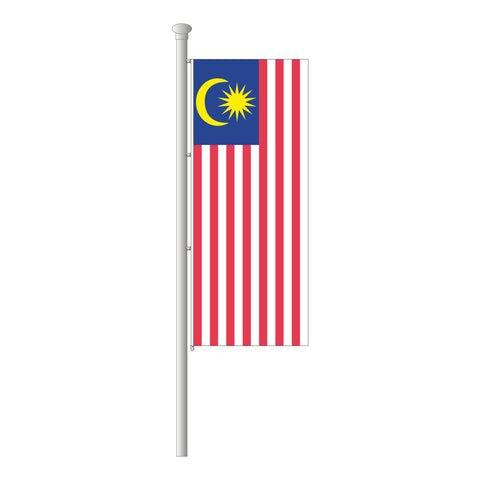 Malaysia Hissfahne im Hochformat