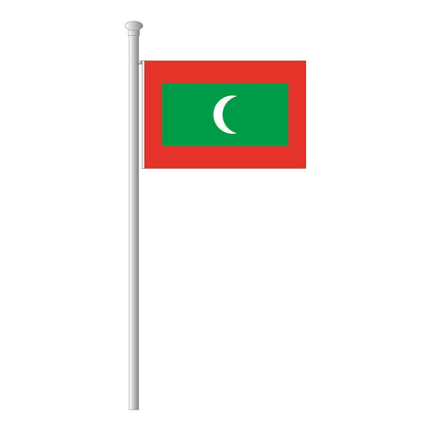 Malediven Flagge Querformat