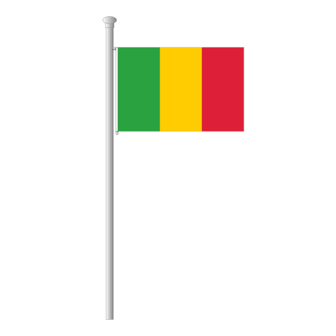 Mali Flagge Querformat
