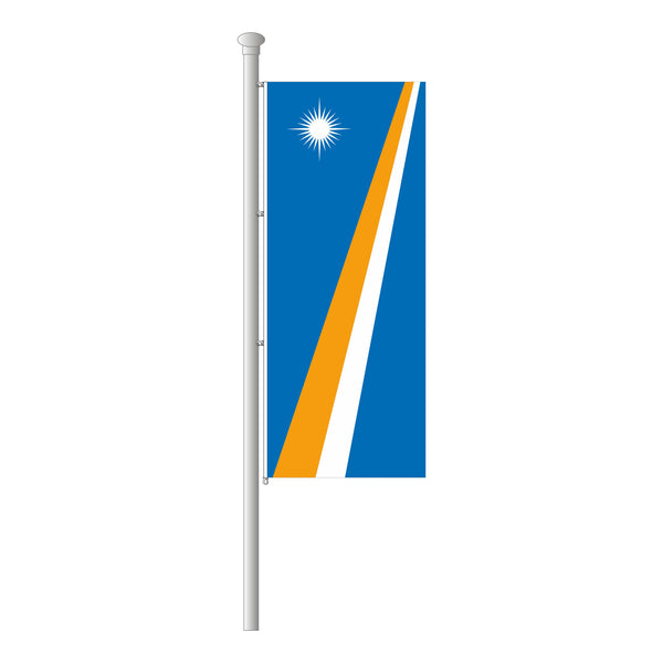 Marshallinseln Hissfahne im Hochformat