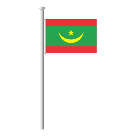 Mauretanien Flagge Querformat