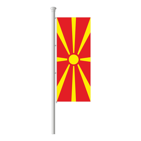 Mazedonien Hissfahne im Hochformat