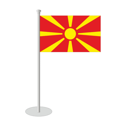 Mazedonien Tischfähnchen