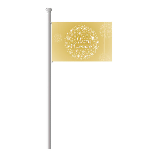 Hissflagge im Querformat "Merry Christmas"