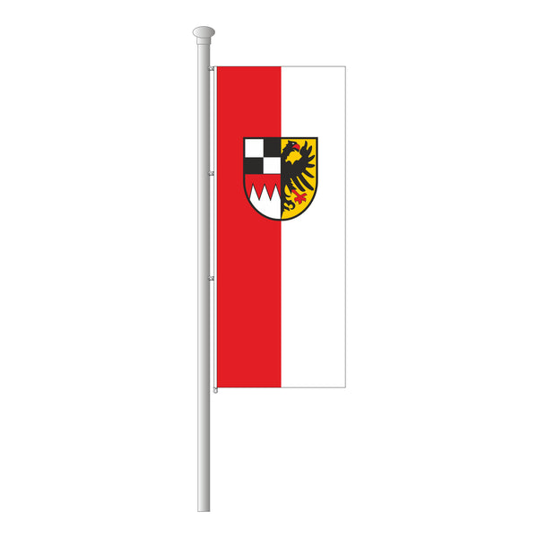 Mittelfranken Hissfahne im Hochformat