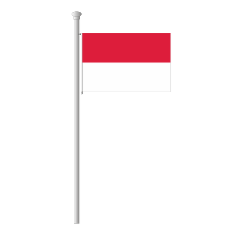 Monaco Flagge Querformat