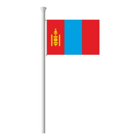 Mongolei Flagge Querformat