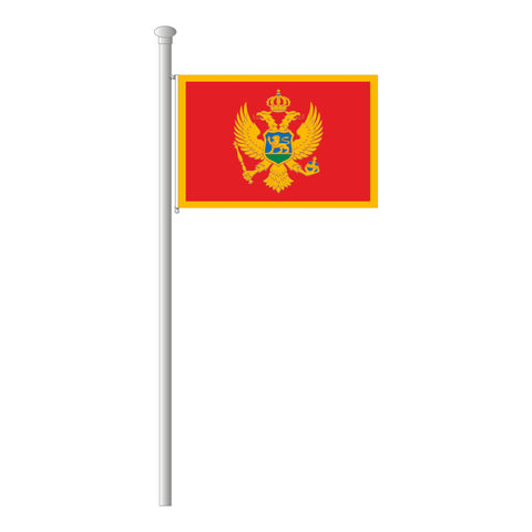 Montenegro Flagge Querformat