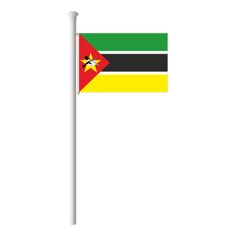 Mosambik Flagge Querformat
