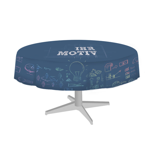 Tischdecke bedruckt oval