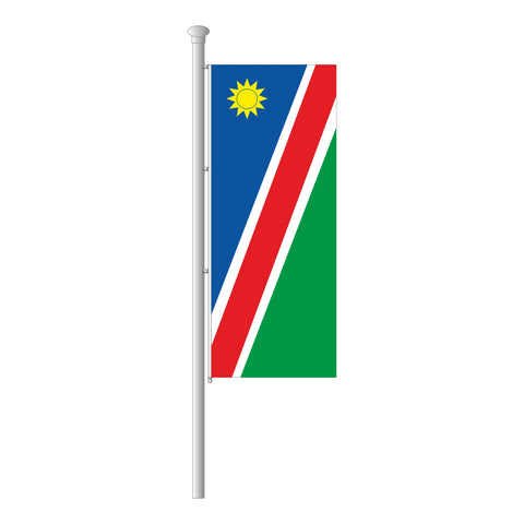 Namibia Hissfahne im Hochformat