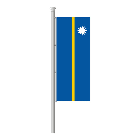 Nauru Hissfahne im Hochformat