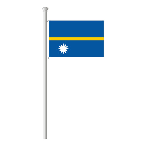 Nauru Flagge Querformat