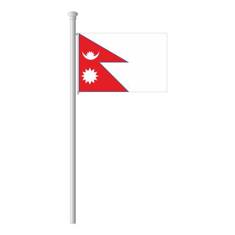 Nepal Flagge Querformat