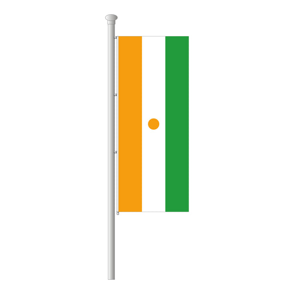 Niger Hissfahne im Hochformat